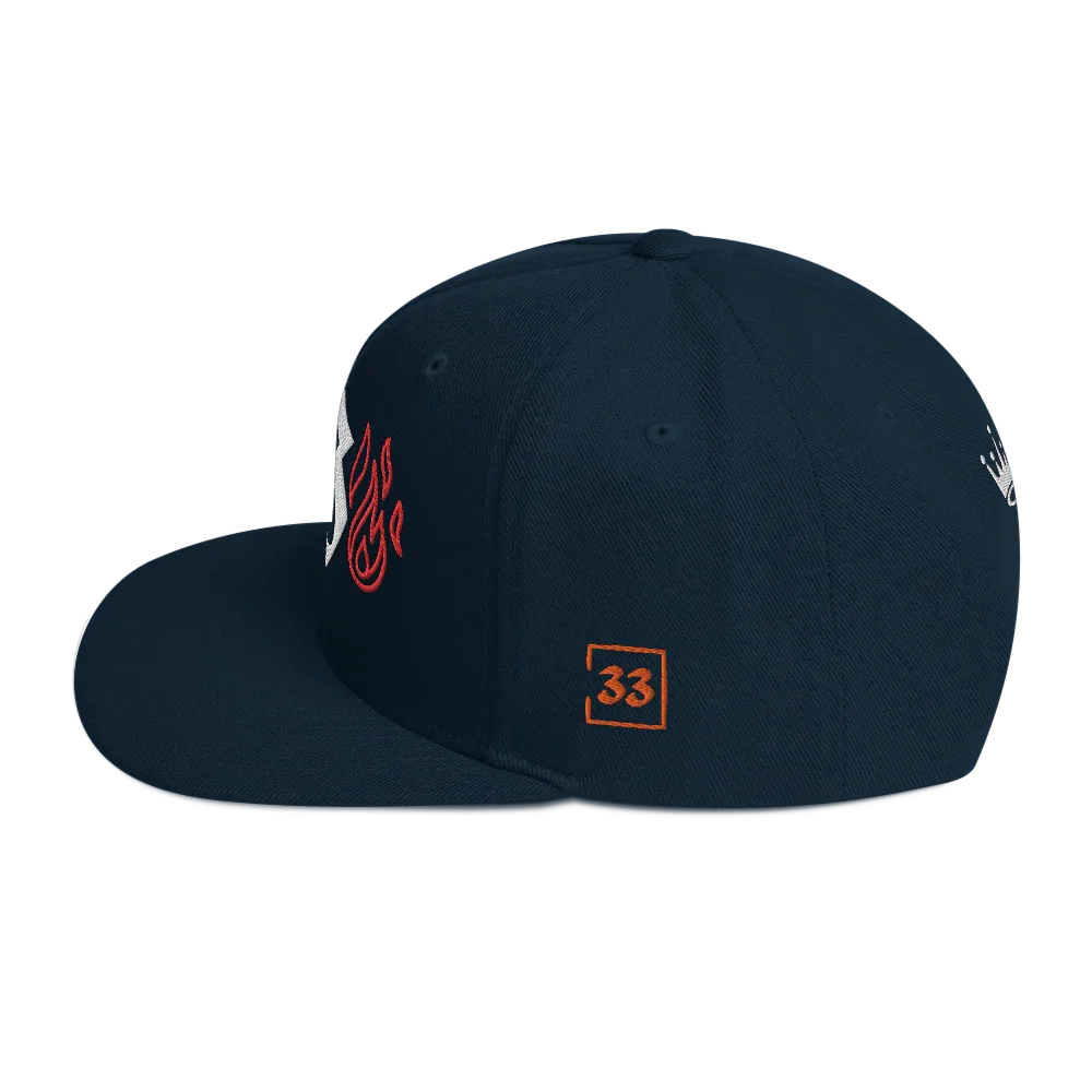 G Flames Snapback Hat - Da G.A.T.E 33