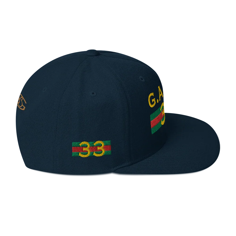 Gate33 Classic Snapback Hat - Da G.A.T.E 33