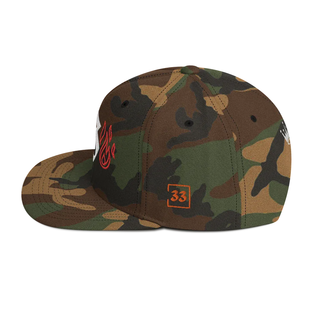 G Flames Snapback Hat - Da G.A.T.E 33