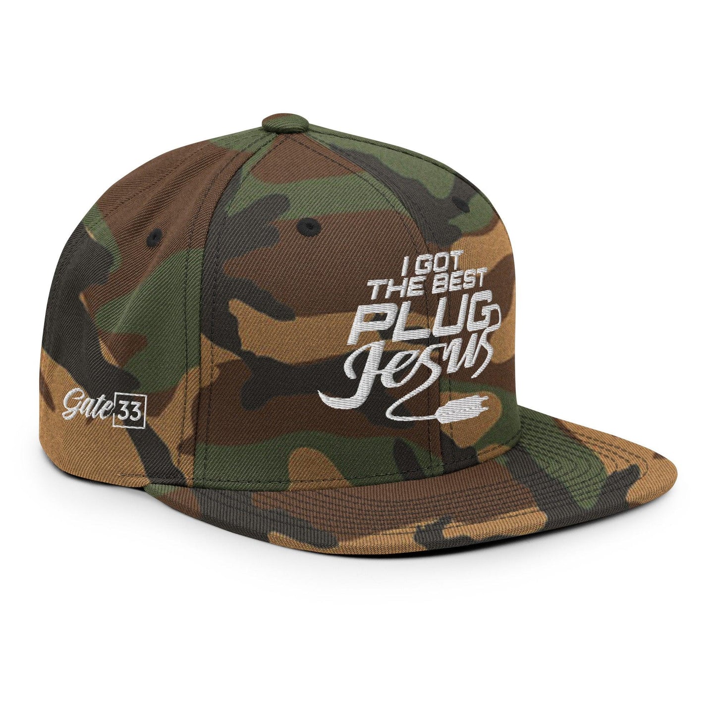 I GOT THE BEST PLUG Snapback Hat - Da G.A.T.E 33