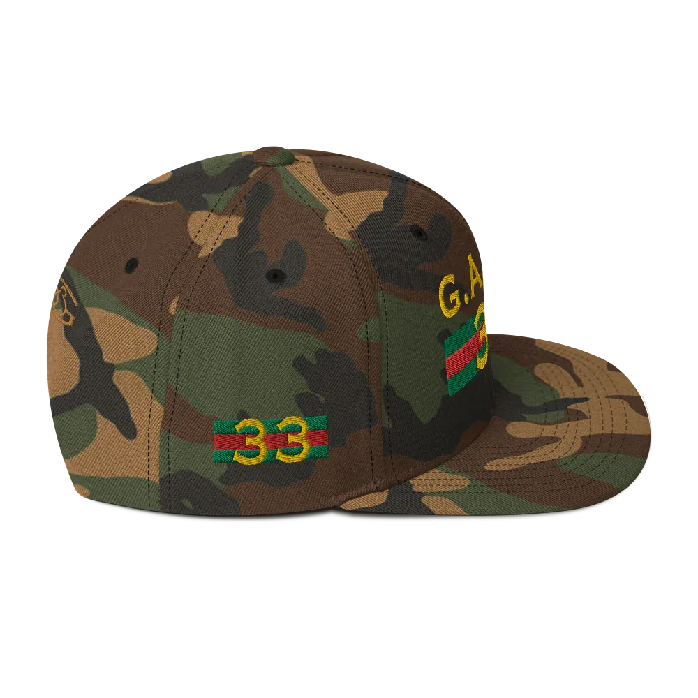 Gate33 Classic Snapback Hat - Da G.A.T.E 33