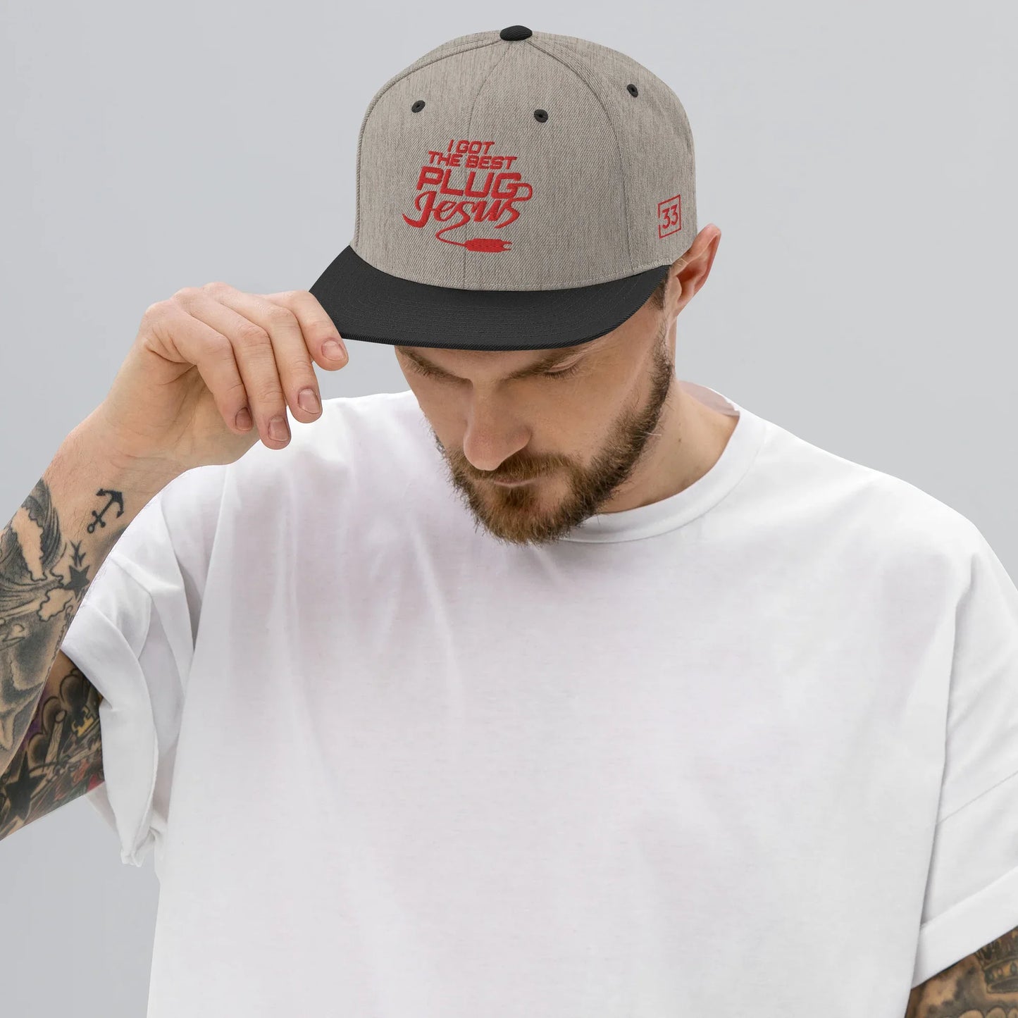 I GOT THE BEST PLUG Snapback Hat - Da G.A.T.E 33