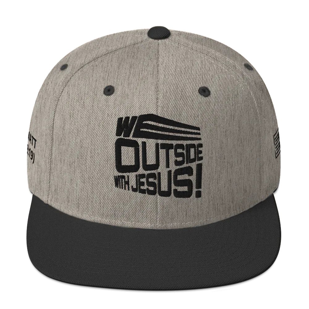 WE OUTSIDE-W-JESUS Snapback Hat - Da G.A.T.E 33
