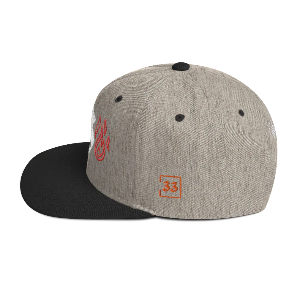 G Flames Snapback Hat - Da G.A.T.E 33