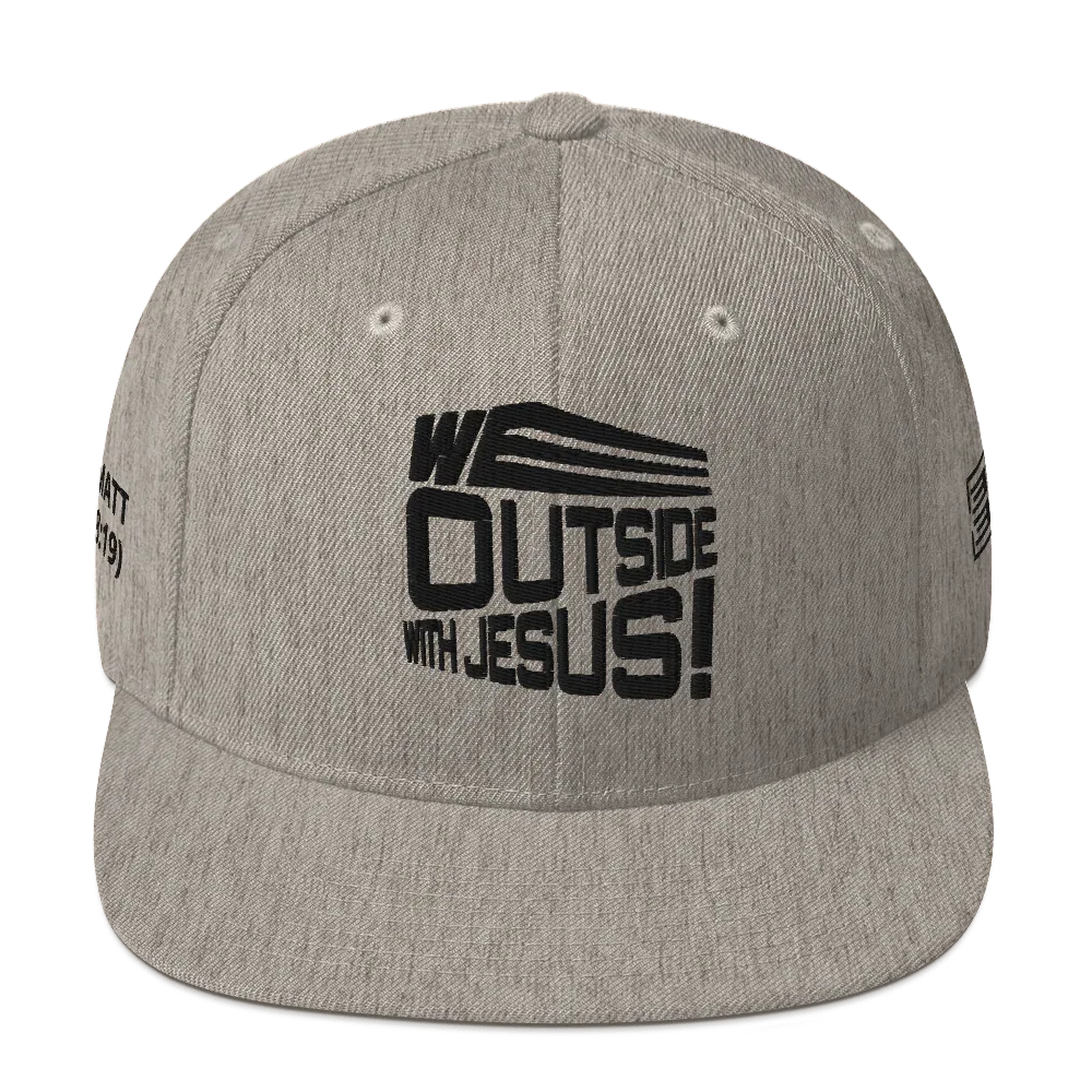 WE OUTSIDE-W-JESUS Snapback Hat - Da G.A.T.E 33