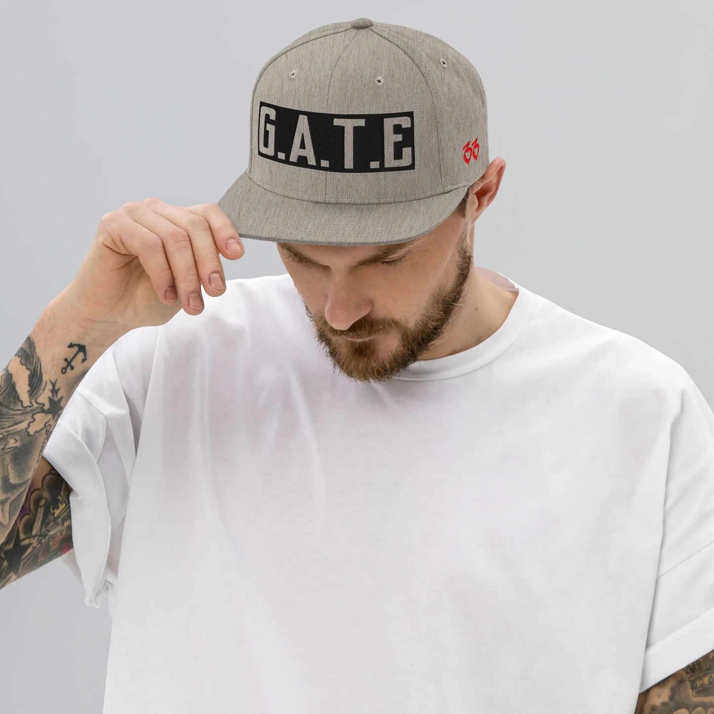DA GATE 33 Snapback Hat - Da G.A.T.E 33