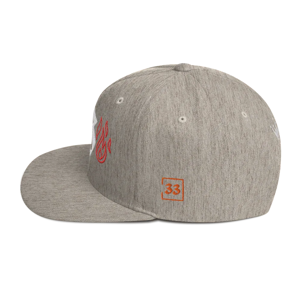 G Flames Snapback Hat - Da G.A.T.E 33