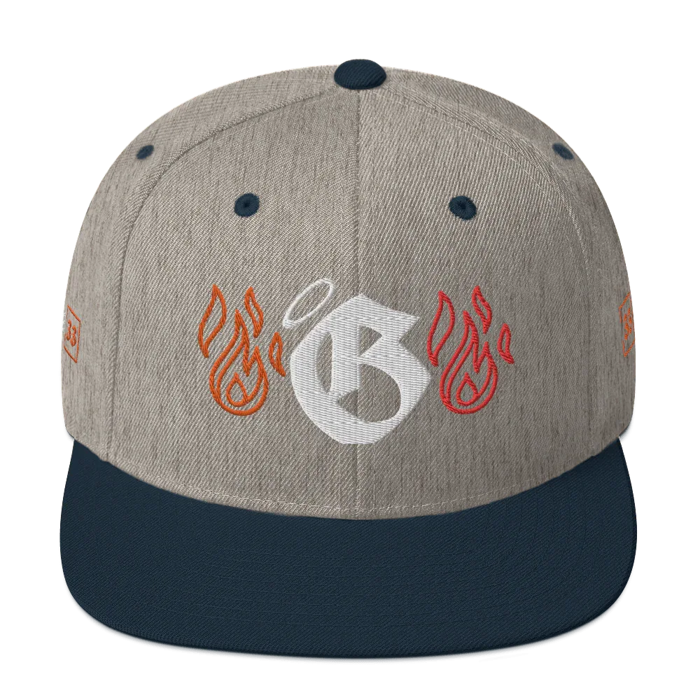 G Flames Snapback Hat - Da G.A.T.E 33