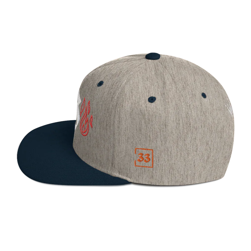 G Flames Snapback Hat - Da G.A.T.E 33