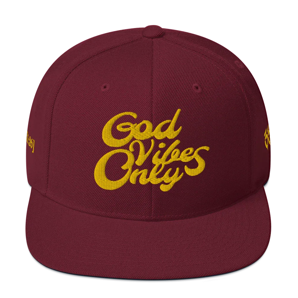 God Vibes Only Snapback Hat - Da G.A.T.E 33
