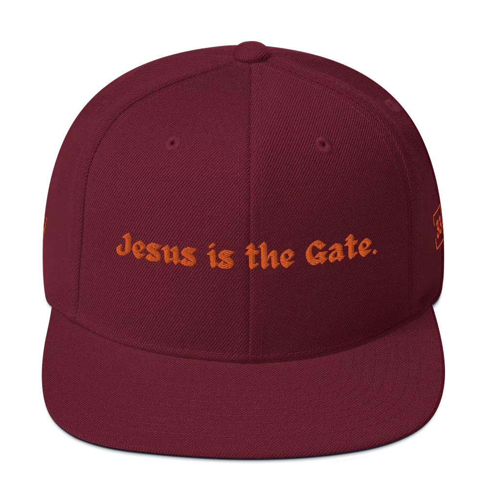 Jesus is the Gate. Snapback Hat - Da G.A.T.E 33