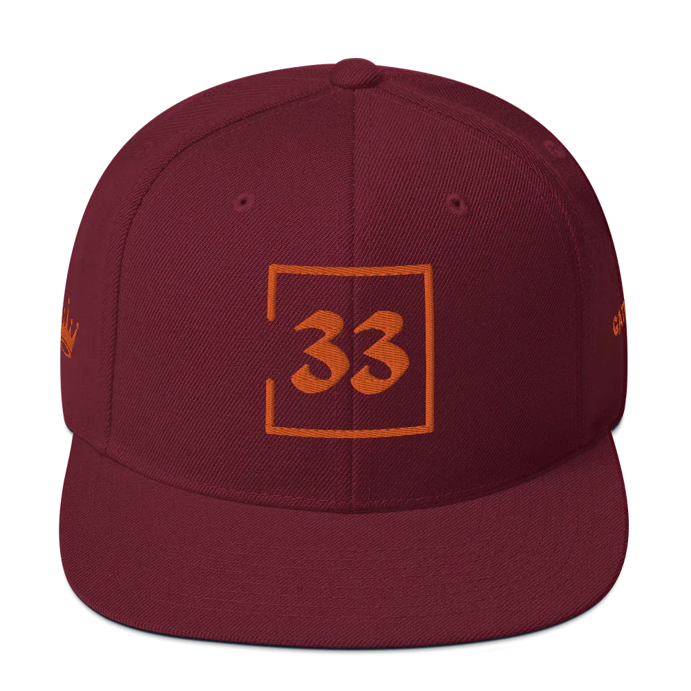 33 Snapback Hat - Da G.A.T.E 33