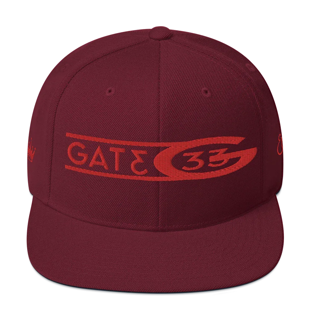 Gate33 Snapback Hat - Da G.A.T.E 33