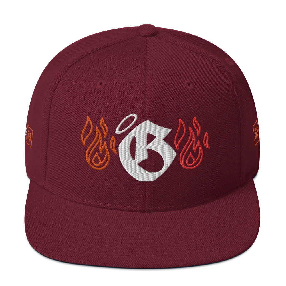 G Flames Snapback Hat - Da G.A.T.E 33