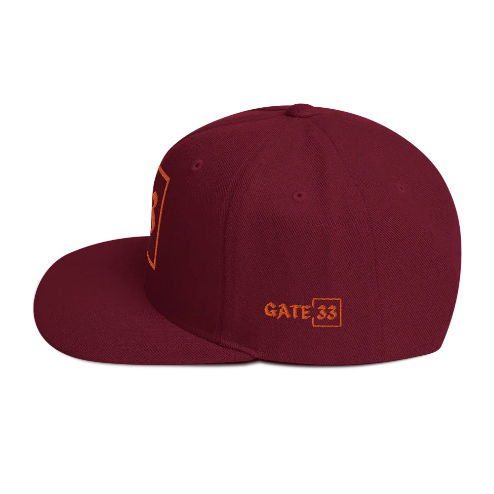 33 Snapback Hat - Da G.A.T.E 33