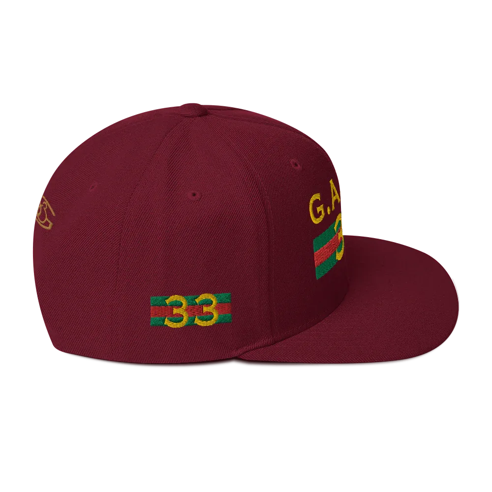 Gate33 Classic Snapback Hat - Da G.A.T.E 33