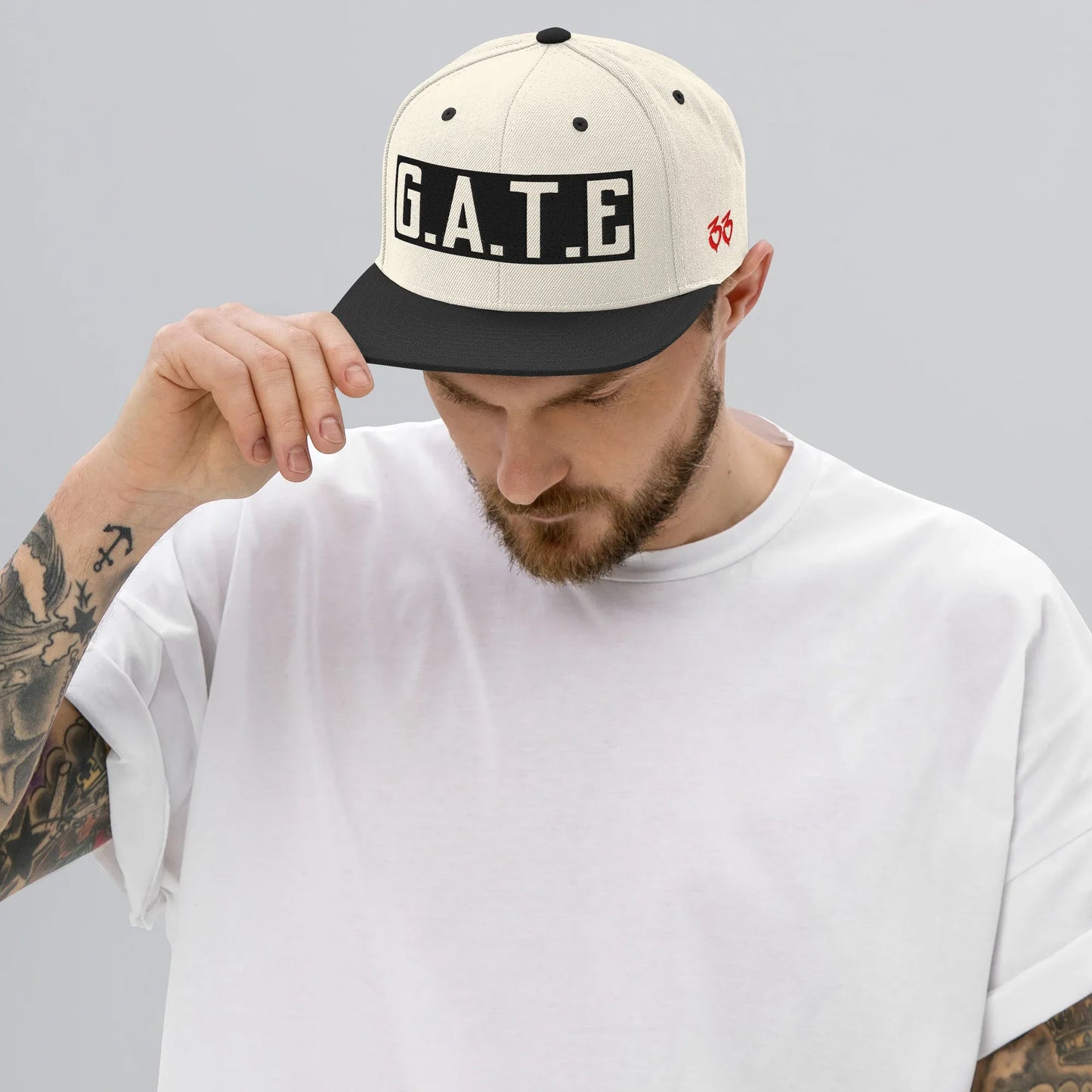 DA GATE 33 Snapback Hat - Da G.A.T.E 33