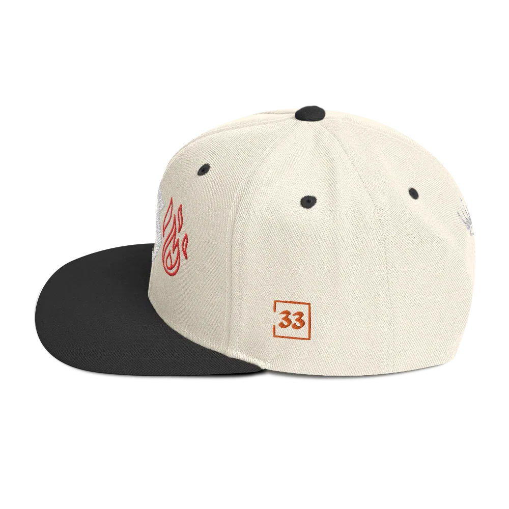 G Flames Snapback Hat - Da G.A.T.E 33