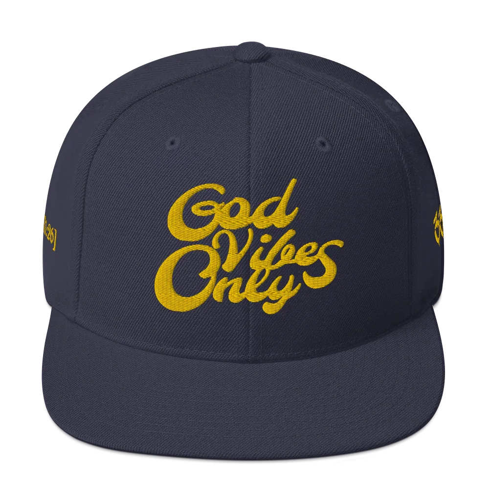 God Vibes Only Snapback Hat - Da G.A.T.E 33