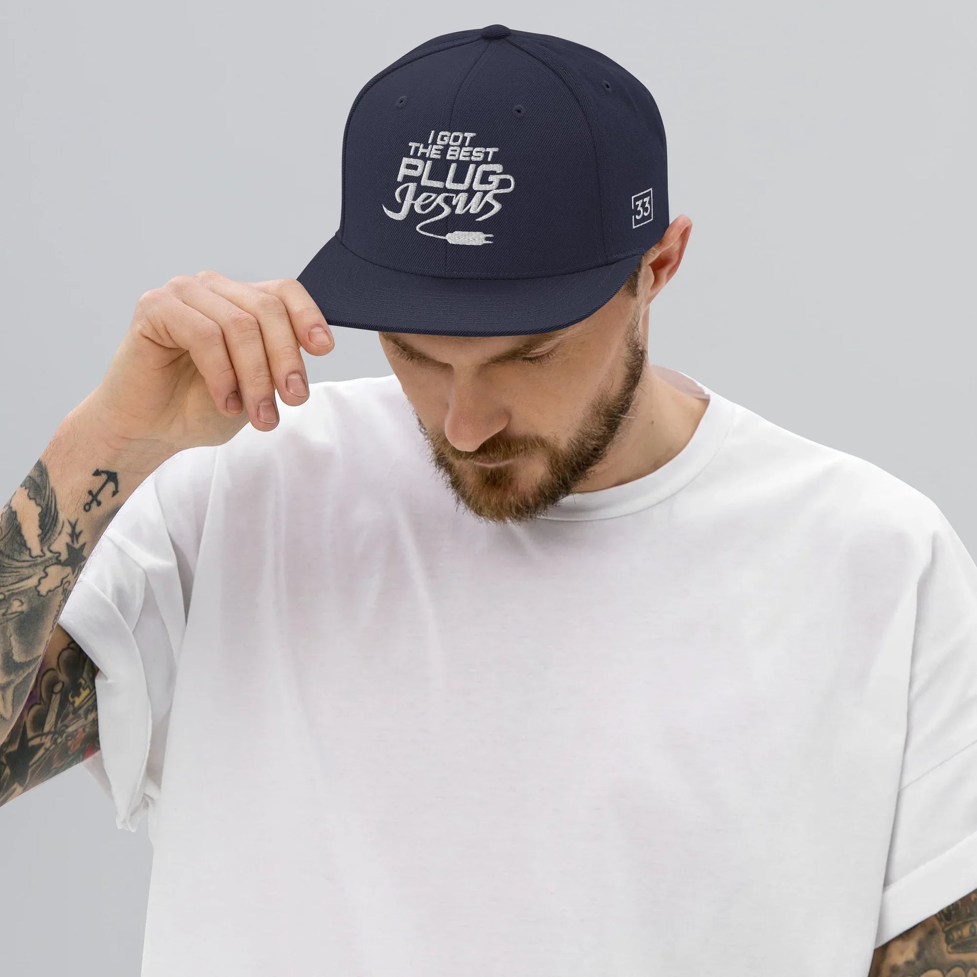 I GOT THE BEST PLUG Snapback Hat - Da G.A.T.E 33