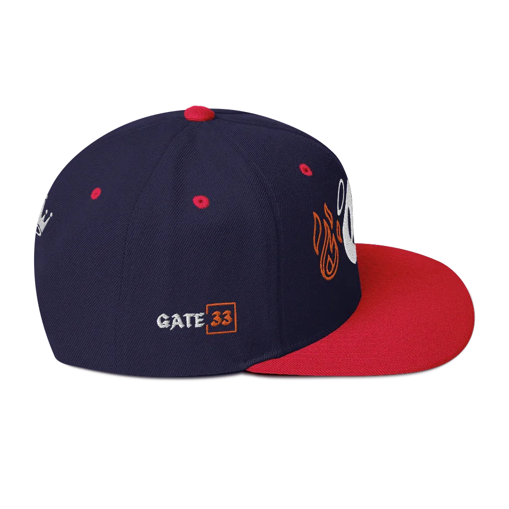 G Flames Snapback Hat - Da G.A.T.E 33