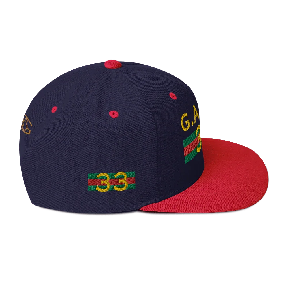 Gate33 Classic Snapback Hat - Da G.A.T.E 33