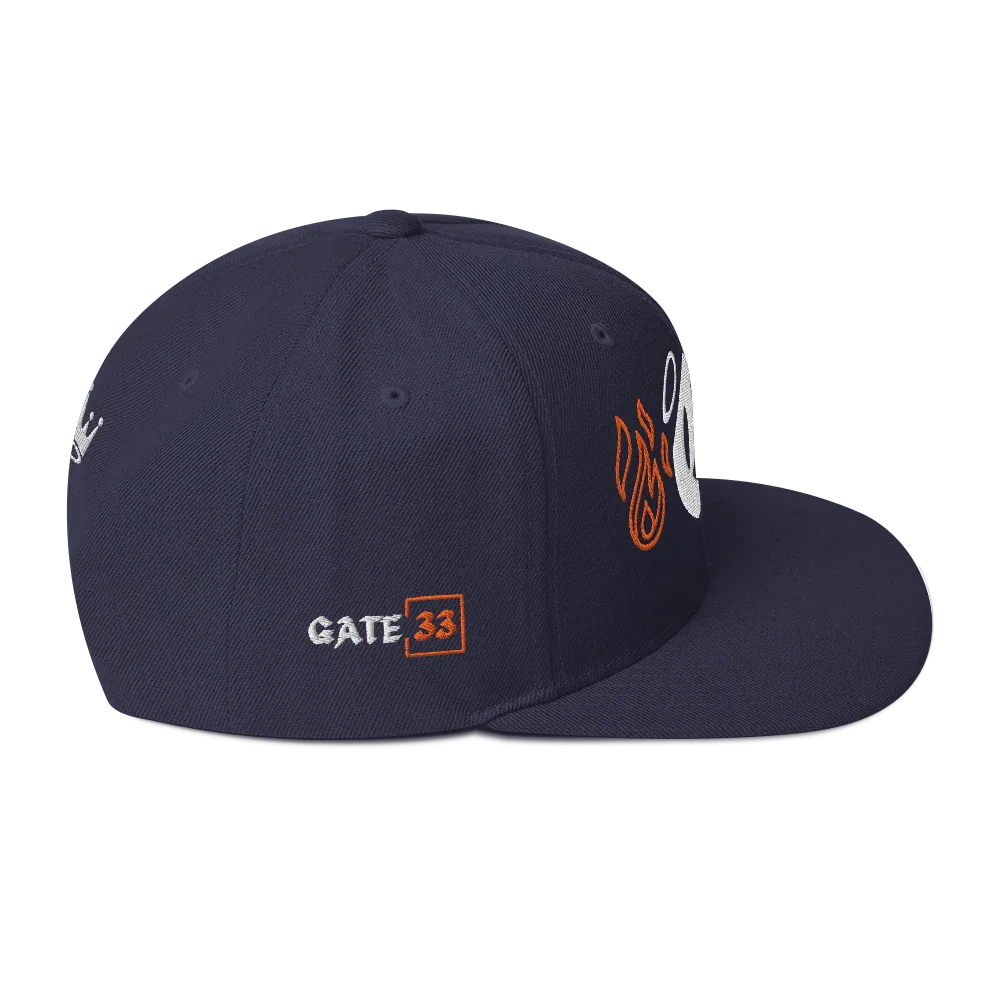 G Flames Snapback Hat - Da G.A.T.E 33