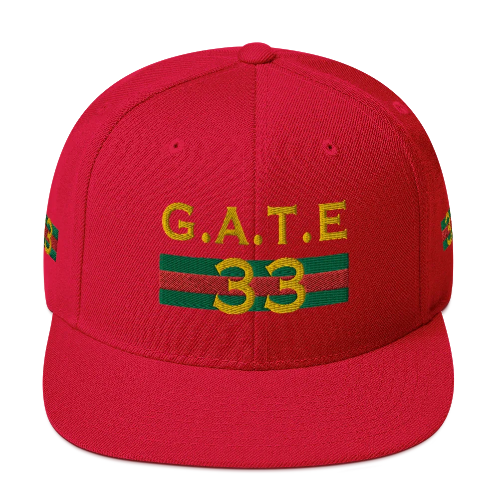 Gate33 Classic Snapback Hat - Da G.A.T.E 33