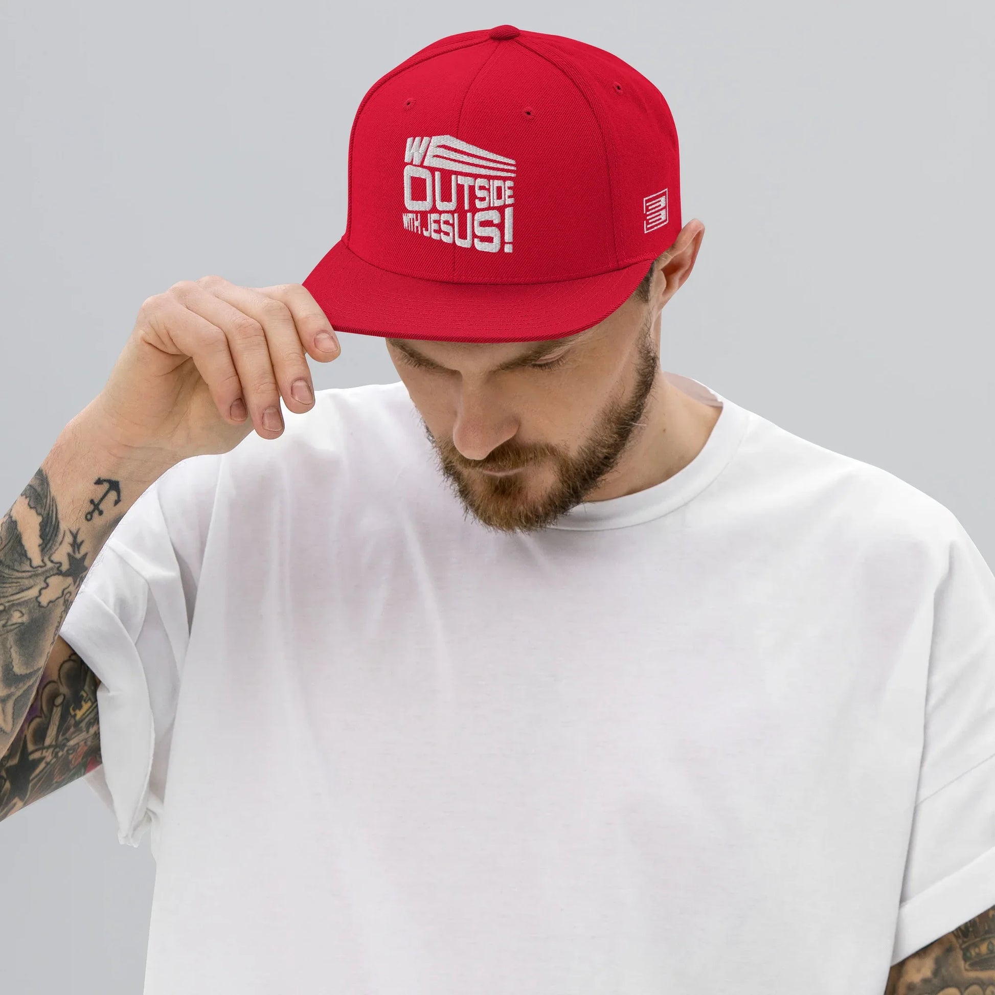 WE OUTSIDE-W-JESUS Snapback Hat - Da G.A.T.E 33