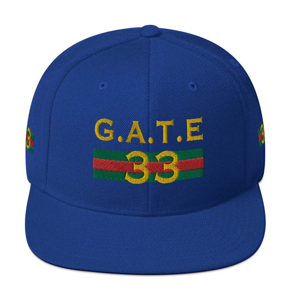 Gate33 Classic Snapback Hat - Da G.A.T.E 33