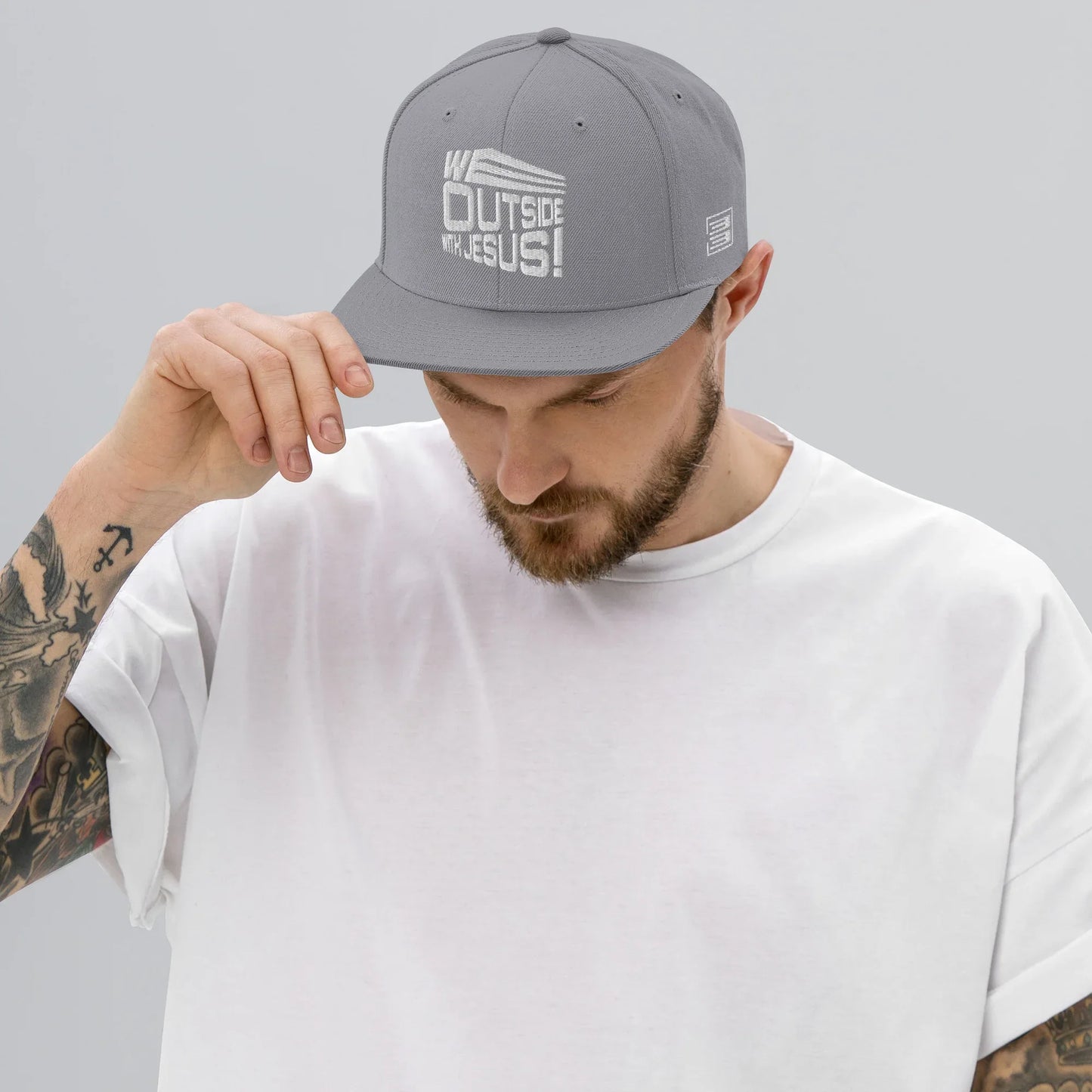 WE OUTSIDE-W-JESUS Snapback Hat - Da G.A.T.E 33