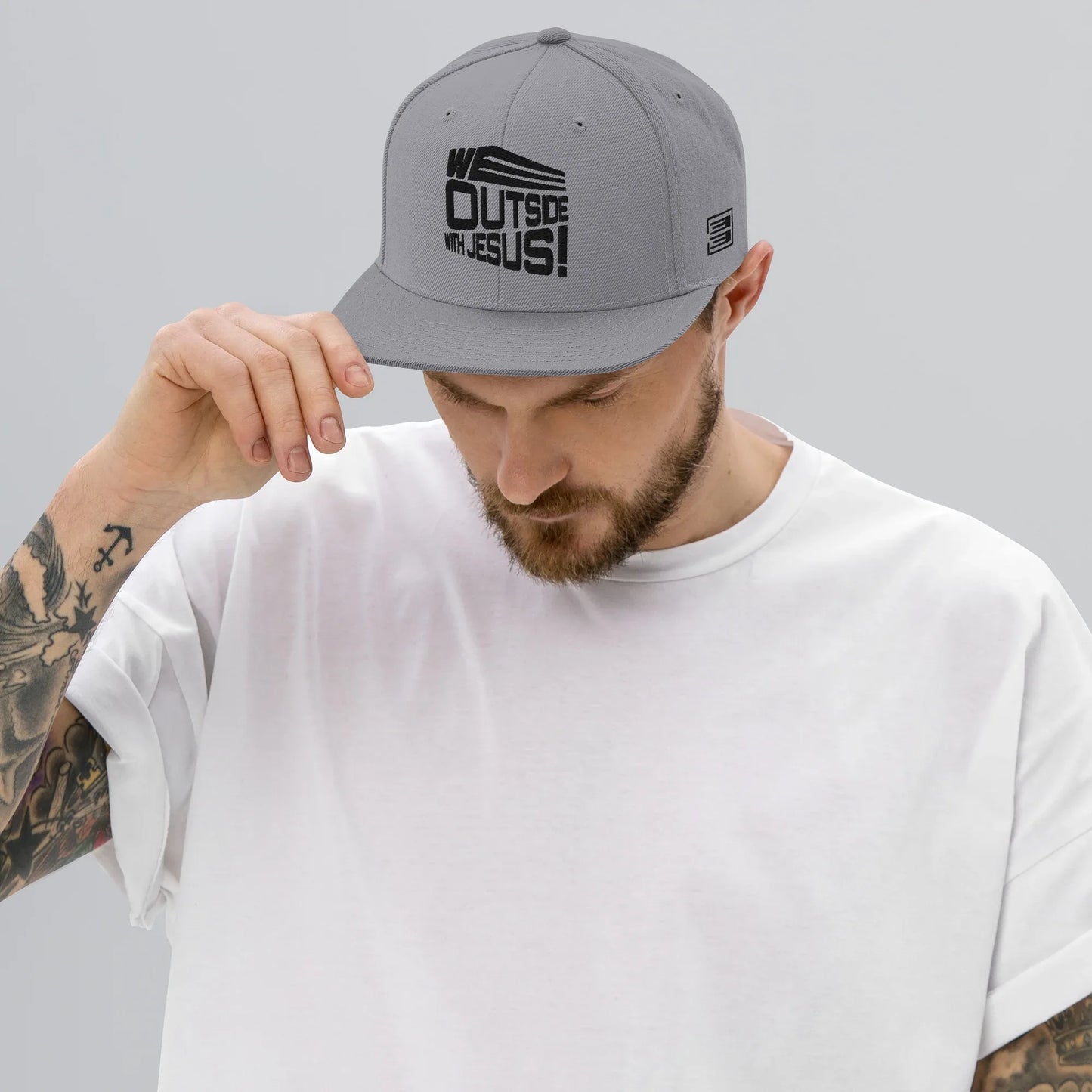 WE OUTSIDE-W-JESUS Snapback Hat - Da G.A.T.E 33