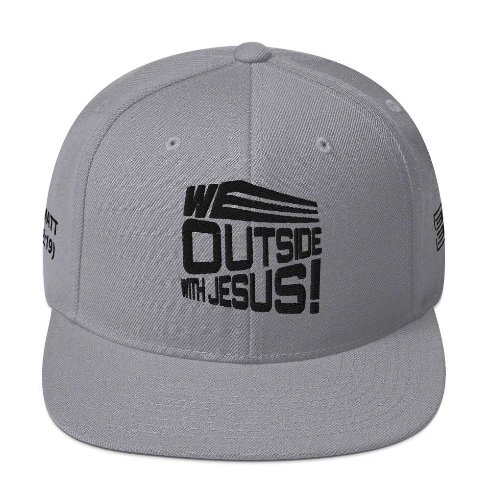 WE OUTSIDE-W-JESUS Snapback Hat - Da G.A.T.E 33