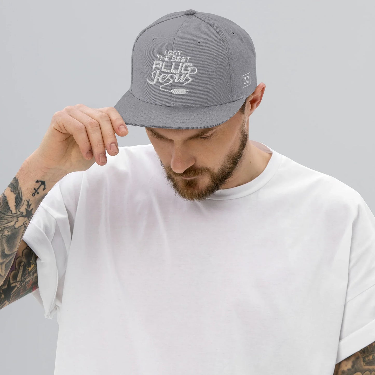 I GOT THE BEST PLUG Snapback Hat - Da G.A.T.E 33