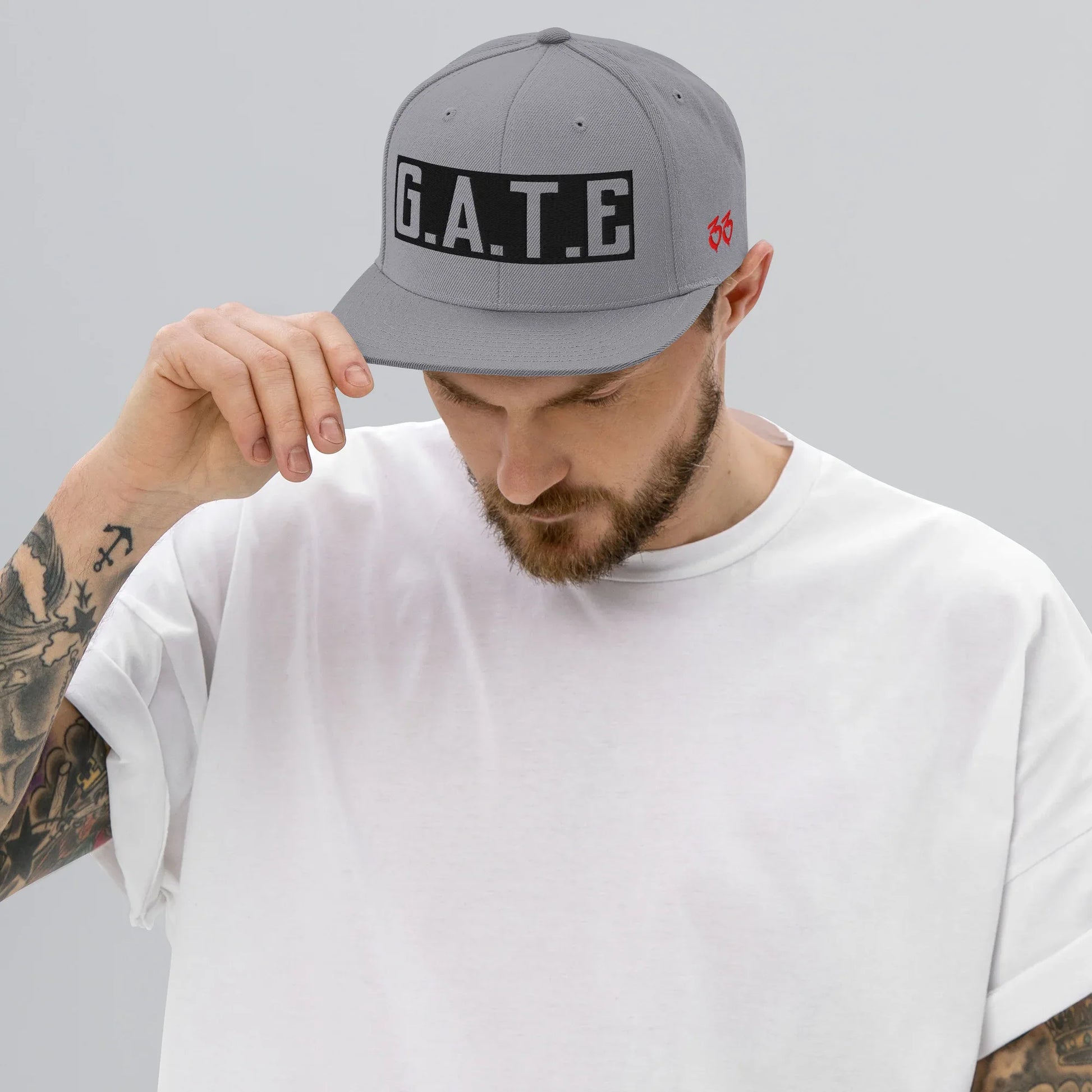 DA GATE 33 Snapback Hat - Da G.A.T.E 33