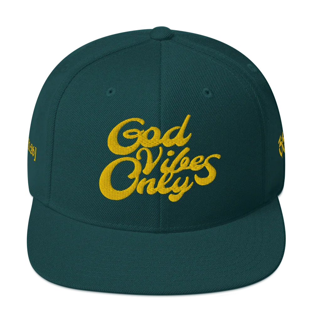 God Vibes Only Snapback Hat - Da G.A.T.E 33