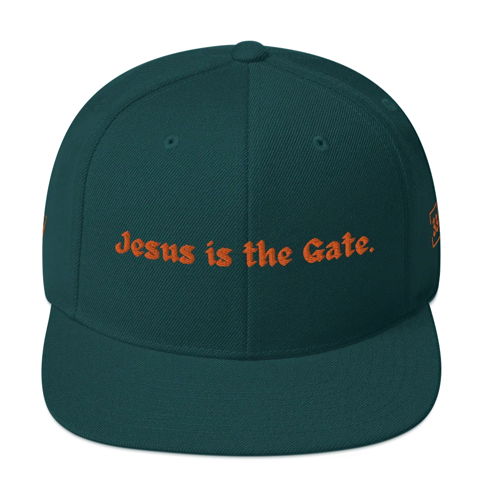 Jesus is the Gate. Snapback Hat - Da G.A.T.E 33