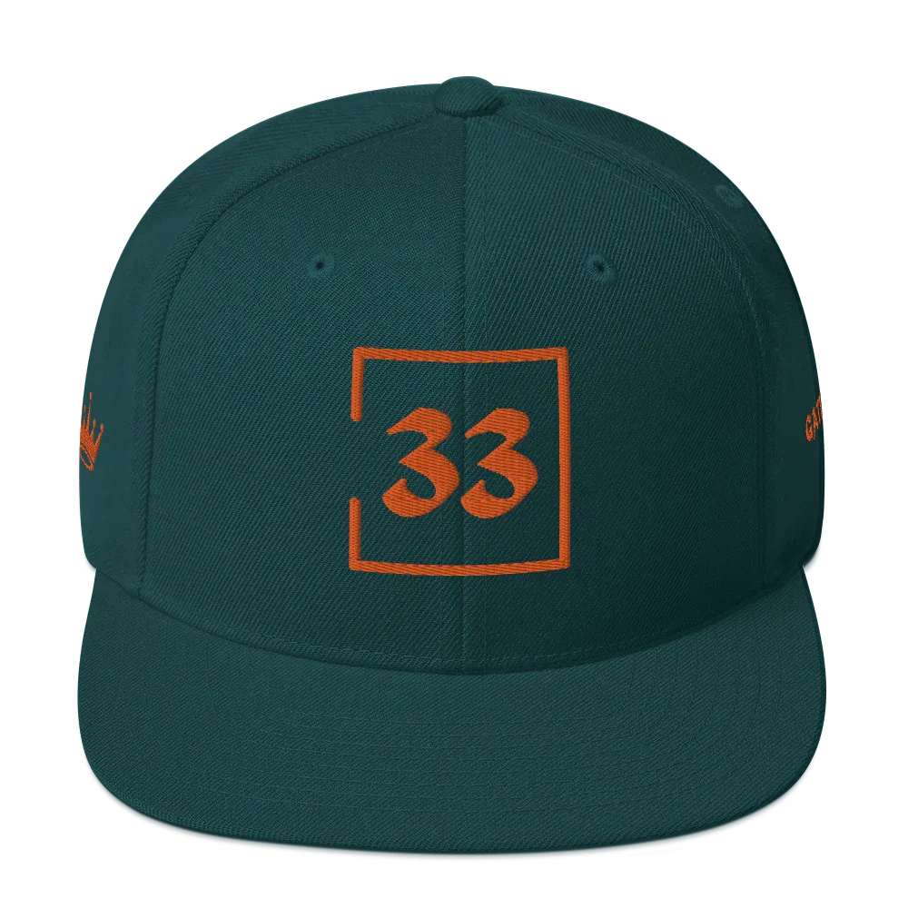 33 Snapback Hat - Da G.A.T.E 33