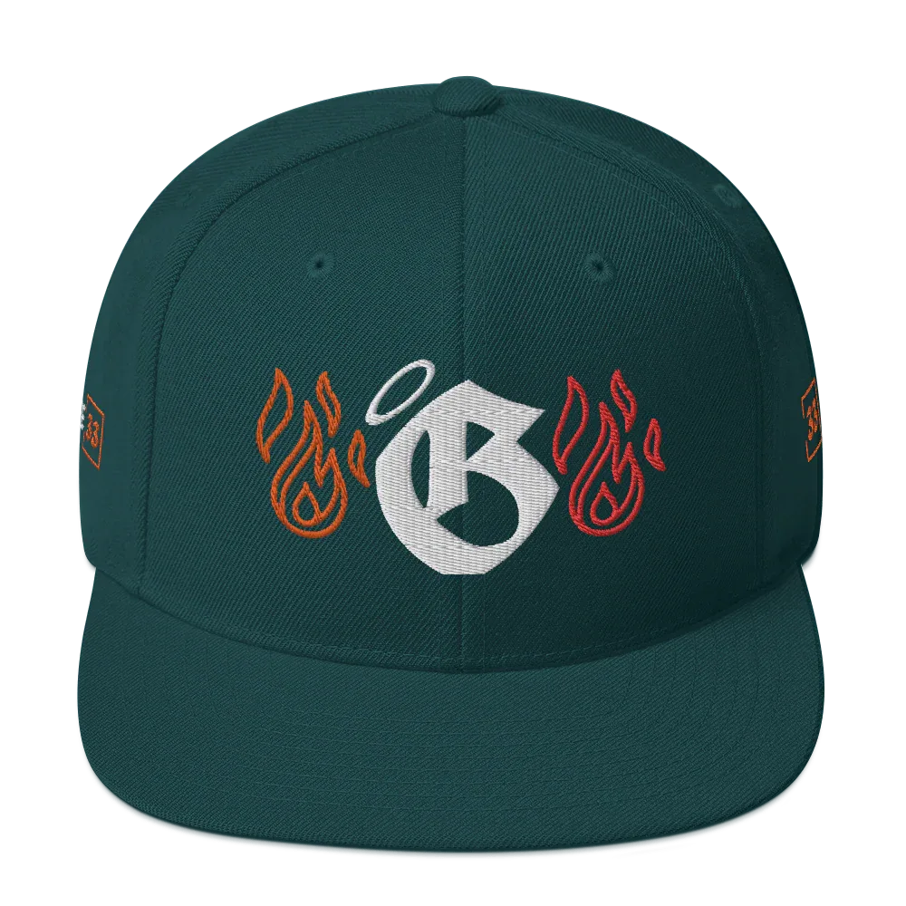 G Flames Snapback Hat - Da G.A.T.E 33