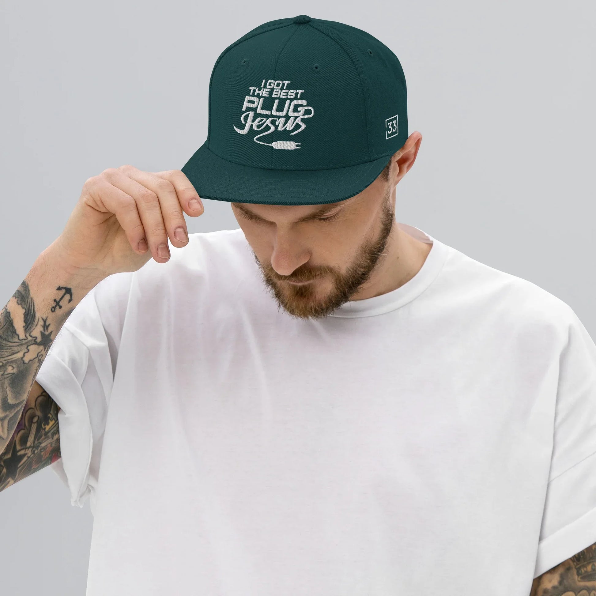 I GOT THE BEST PLUG Snapback Hat - Da G.A.T.E 33