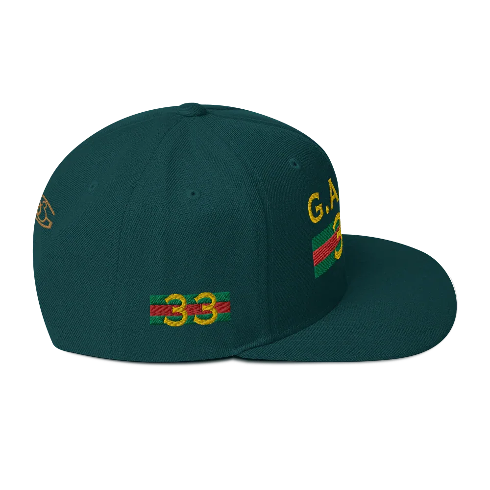 Gate33 Classic Snapback Hat - Da G.A.T.E 33