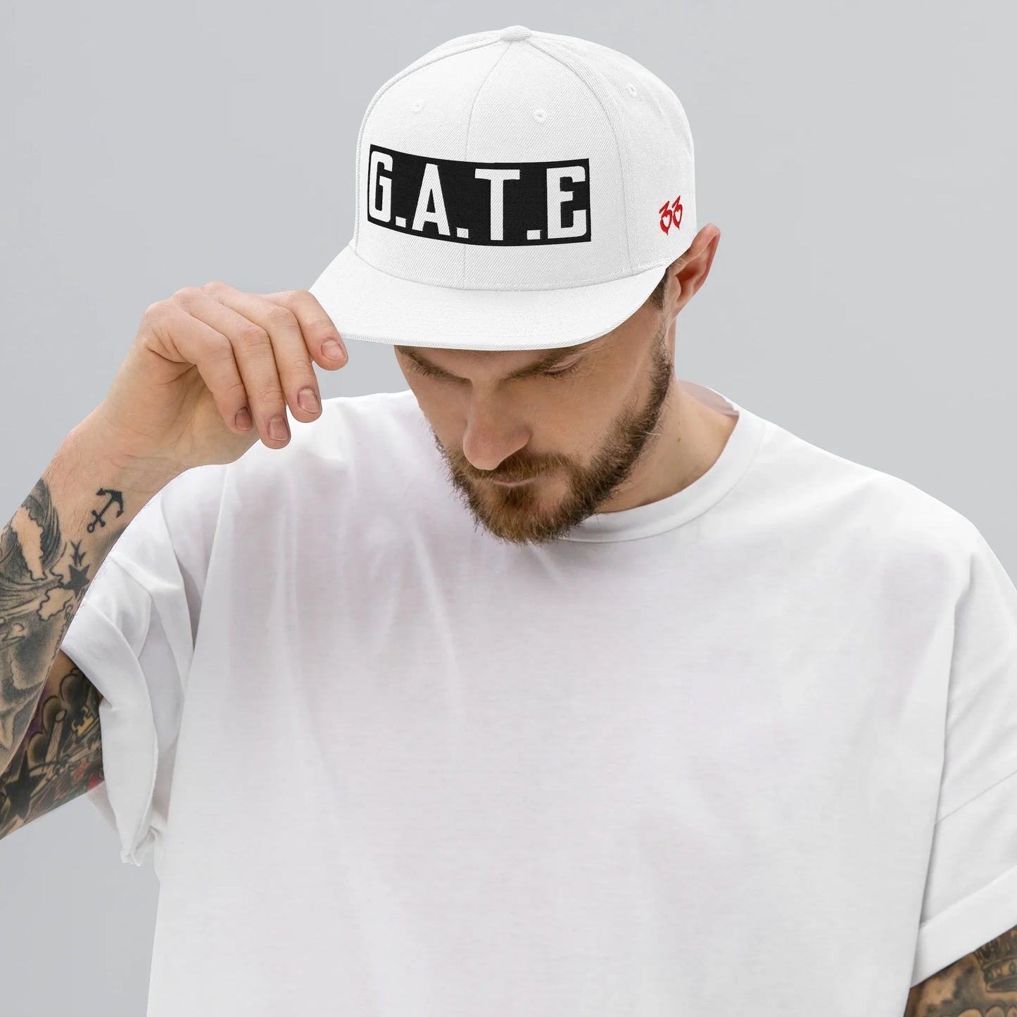 DA GATE 33 Snapback Hat - Da G.A.T.E 33
