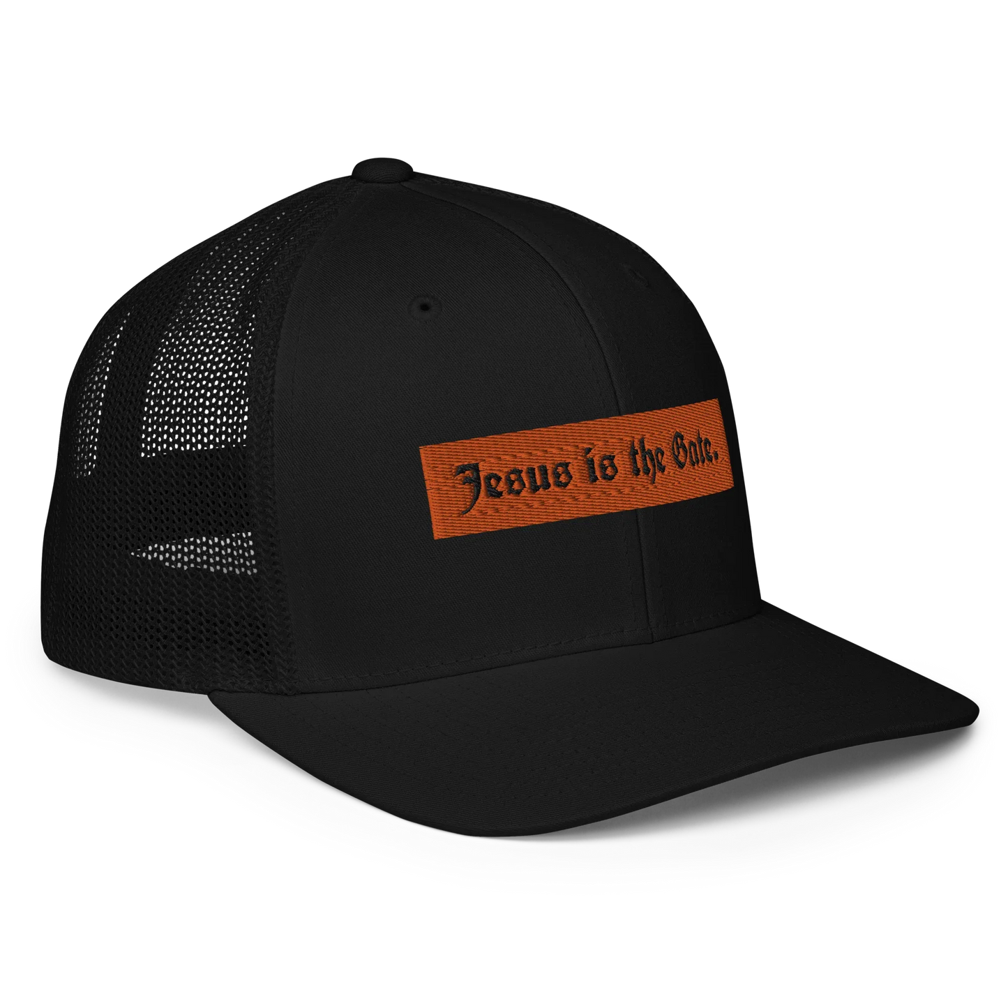 Jesus is the Gate. Closed-back trucker cap - Da G.A.T.E 33