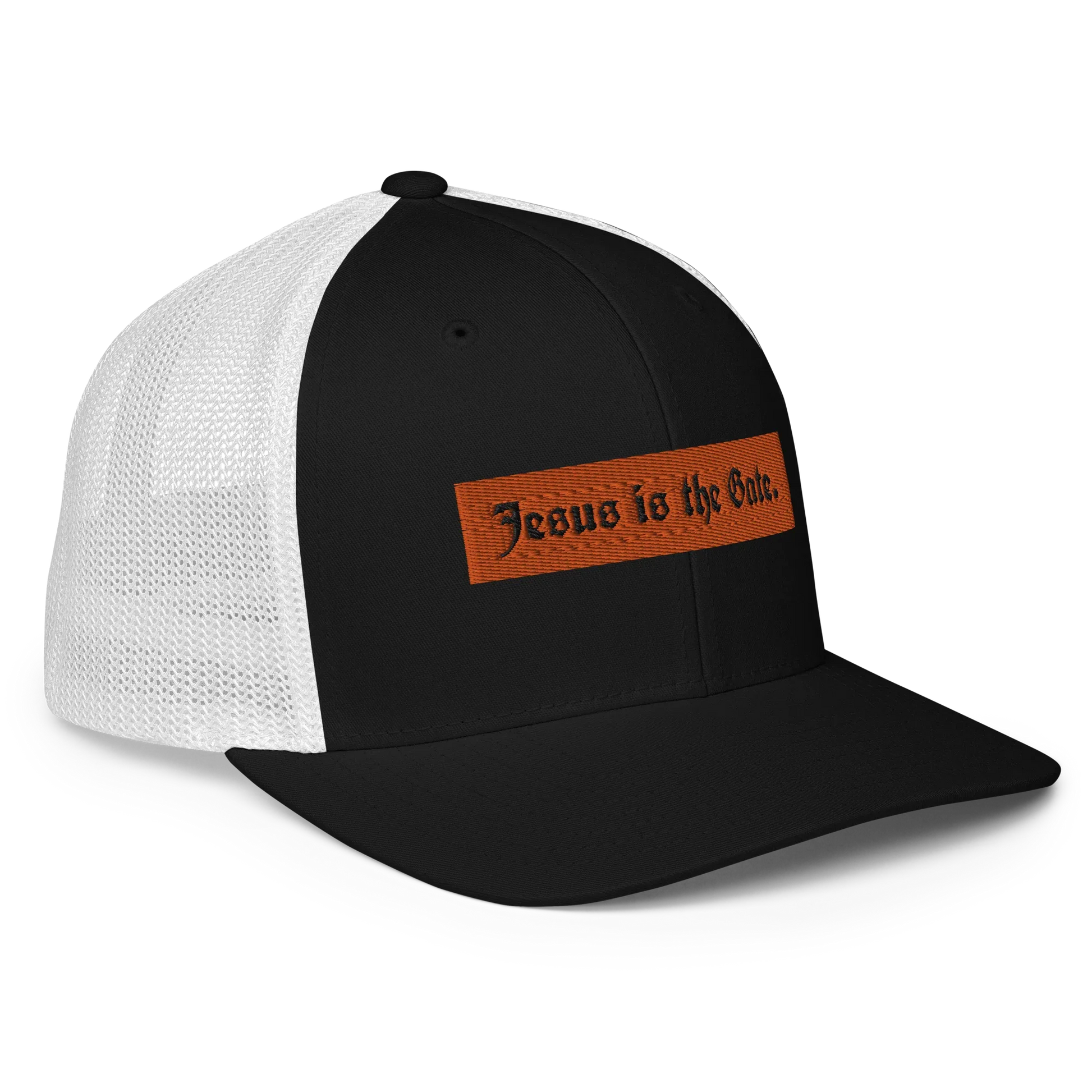 Jesus is the Gate. Closed-back trucker cap - Da G.A.T.E 33