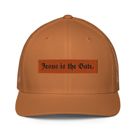 Jesus is the Gate. Closed-back trucker cap - Da G.A.T.E 33
