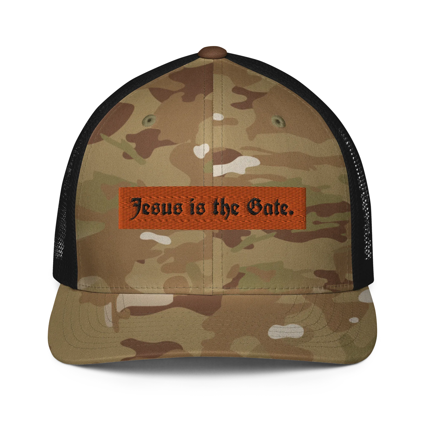 Jesus is the Gate. Closed-back trucker cap - Da G.A.T.E 33