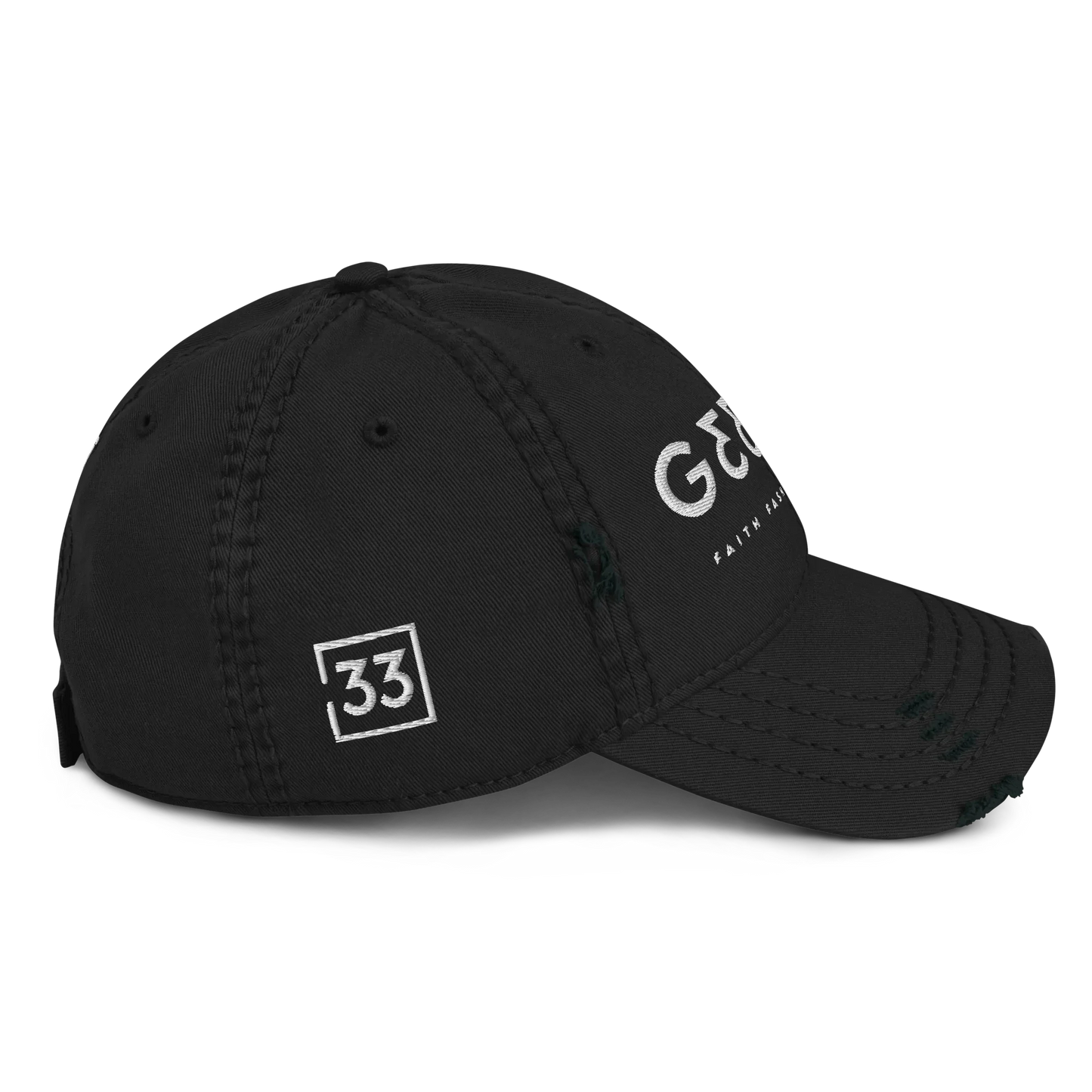 G33Z=Z Distressed Dad Hat - Da G.A.T.E 33
