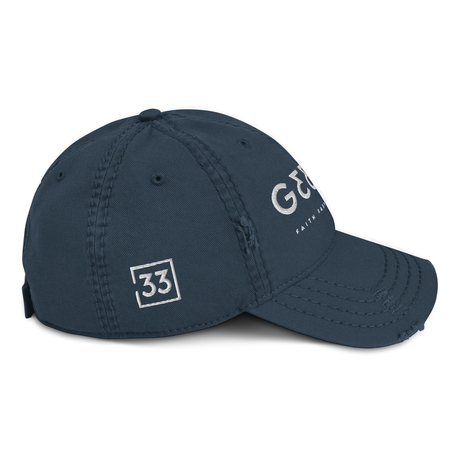 G33Z=Z Distressed Dad Hat - Da G.A.T.E 33