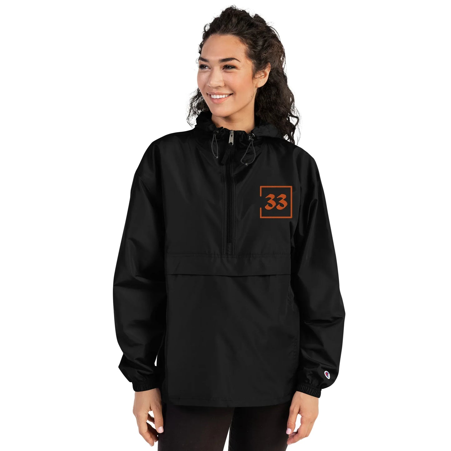 33 Embroidered Champion Packable Jacket - Da G.A.T.E 33