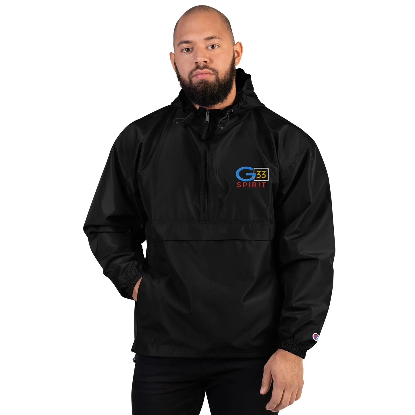 Embroidered Champion Packable Jacket - Da G.A.T.E 33